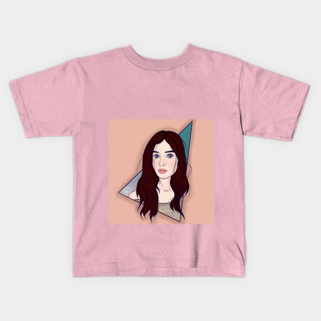 fashion girl Kids T-Shirt by kira4ka93